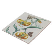 ヴィンテージの花と昆虫の装飾のクラフト タイル (側面)