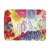 ヴィンテージの花と果実 マグネット (横)