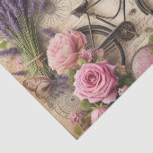 ヴィンテージの花と蝶のデコレーション 薄葉紙 (詳細)