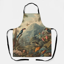 ヴィンテージの花と観光の植物界 エプロン