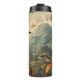 ヴィンテージの花と観光の植物界 タンブラー