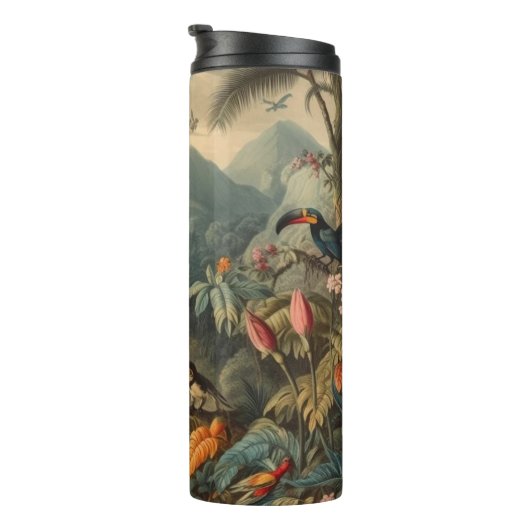 ヴィンテージの花と観光の植物界 タンブラー (回転右)