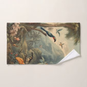 ヴィンテージの花と観光の植物界 バスタオルセット (ハンドタオル)