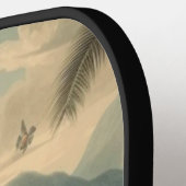 ヴィンテージの花と観光の植物界 ピックルボールラケット (左詳細)