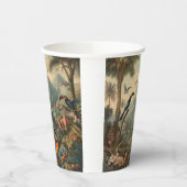 ヴィンテージの花と観光の植物界 紙コップ (左)