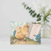 ヴィンテージの花と音楽の復活祭 シーズンポストカード (スタンド正面)