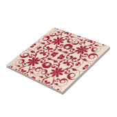 ヴィンテージの花のぼろぼろおよびシックなパターン タイル (側面)