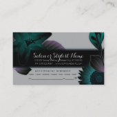 ヴィンテージの花のアポイントメントのアラーム 予約カード (正面)