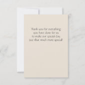 ヴィンテージの花のエッジングは感謝していしています サンキューカード (裏面)