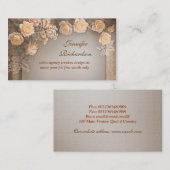 ヴィンテージの花のエレガントな名刺のデザイン 名刺 (正面/裏面)