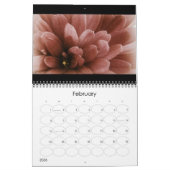 ヴィンテージの花のカレンダー カレンダー (2月 2026)