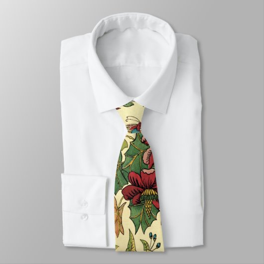 ヴィンテージの花のタペストリーパターンタイ ネクタイ (タイ)