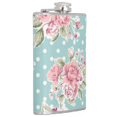 ヴィンテージの花のデザイン フラスク (右)