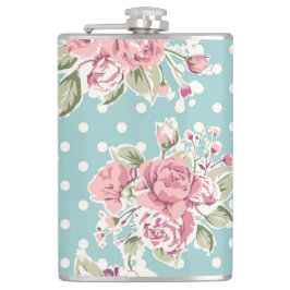 ヴィンテージの花のデザイン フラスク