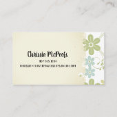 ヴィンテージの花のハンドメイドの石鹸の浴室のにおいのラベル 名刺 (裏面)