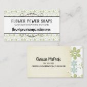 ヴィンテージの花のハンドメイドの石鹸の浴室のにおいのラベル 名刺 (正面/裏面)