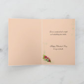 ヴィンテージの花のバレンタインカード シーズンカード (内部)