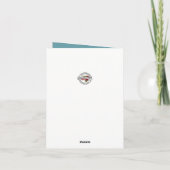 ヴィンテージの花のバレンタインデーカード シーズンカード (裏面)