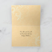 ヴィンテージの花のバースデー・カード カード (内部)