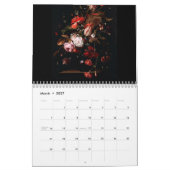 ヴィンテージの花のビクトリアンな油絵2019年 カレンダー (3月 2027)