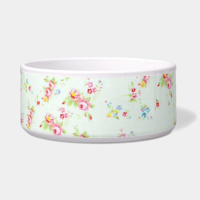 ヴィンテージの花のローズピンクのぼろぼろのバラの上品は開花します ボウル (正面)