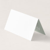 ヴィンテージの花の優雅によって折られる紹介 名刺 (裏面)