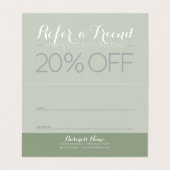 ヴィンテージの花の優雅によって折られる紹介 名刺 (内部フラット)