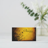 ヴィンテージの花の名刺 名刺 (スタンド正面)