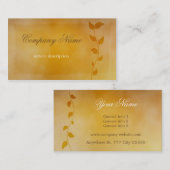 ヴィンテージの花の名刺 名刺 (正面/裏面)