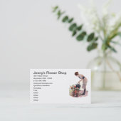 ヴィンテージの花の園芸植物の心配の造園 名刺 (スタンド正面)