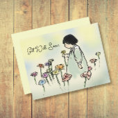 ヴィンテージの花の子は良いカードを取得