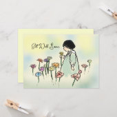 ヴィンテージの花の子は良いカードを取得 カード (正面/裏面インサイチュ)