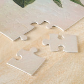 ヴィンテージの花の植物のイラストレーションによっては芸術が開花します ジグソーパズル (側面)