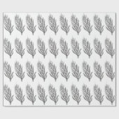 ヴィンテージの花の植物の包装紙 ラッピングペーパー (フラット)