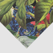 ヴィンテージの花の植物園パターン 薄葉紙 (詳細)