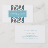 ヴィンテージの花の構成の名刺のテンプレート 名刺 (正面/裏面)