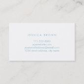 ヴィンテージの花の構成の名刺のテンプレート 名刺 (裏面)