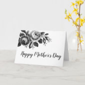 ヴィンテージの花の母の日カード カード (黄色い花)