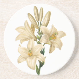 ヴィンテージの花の砂岩コースター1 コースター