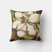 ヴィンテージの花の種付き植物 クッション (裏面)