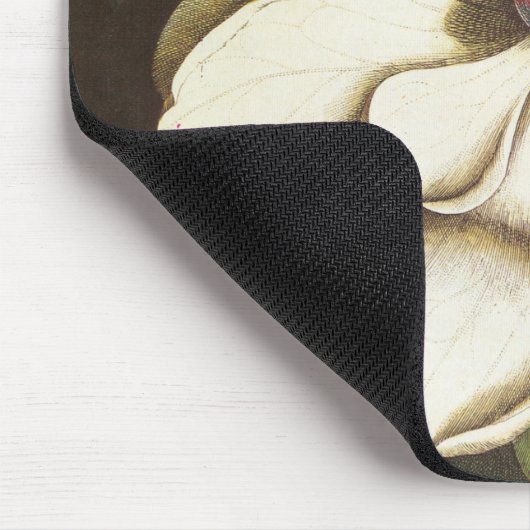 ヴィンテージの花の種付き植物 マウスパッド (コーナー)