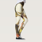 ヴィンテージの花の種付き植物 レギンス (右)