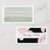 ヴィンテージの花の紹介カード 紹介カード (正面/裏面)