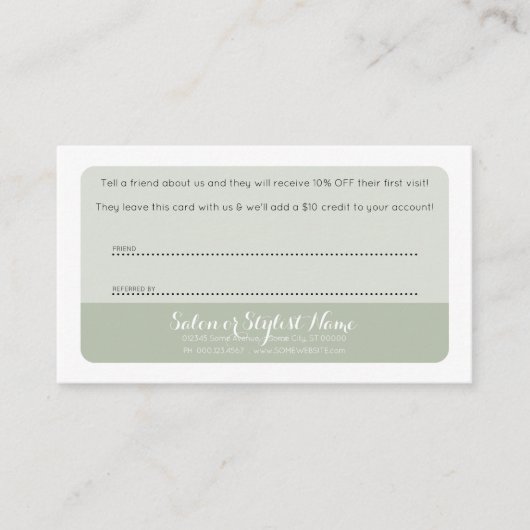 ヴィンテージの花の紹介カード 紹介カード (正面)