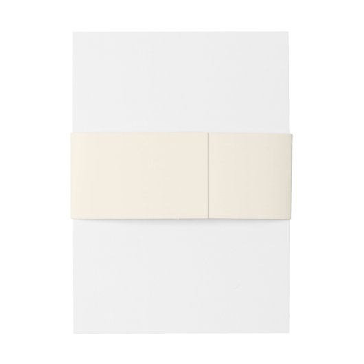 ヴィンテージの花の結婚式|の海軍およびクリームのモノグラム 招待状ベリーバンド (裏面例)