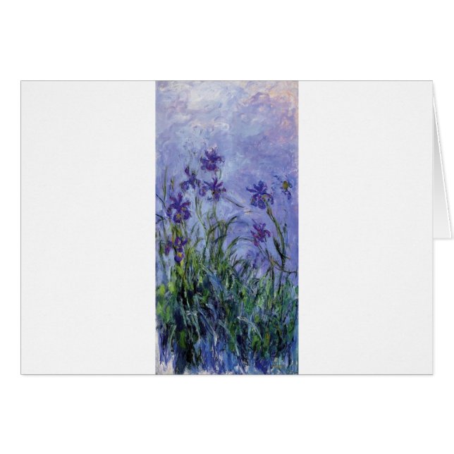 ヴィンテージの花の薄紫アイリス1917 monet. (正面横)