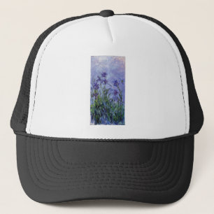 ヴィンテージの花の薄紫アイリス1917 monet. キャップ