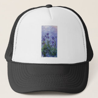ヴィンテージの花の薄紫アイリス1917 monet. キャップ