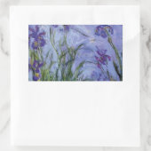 ヴィンテージの花の薄紫アイリス1917 monet. 長方形シール (バッグ)