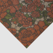 ヴィンテージの花の質の抽象芸術 薄葉紙 (詳細)